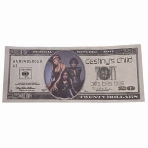 Destiny’s Child Promotional $20 Bill Concert Prop 2000 Tour Beyoncé Bills